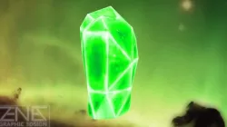 Game-Ready Green Monolith Crystal Rock Low-poly  3D model