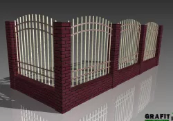 Gate and fence