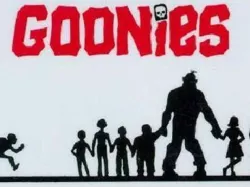 Goonies window family sticker