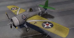 Grumman F4F-3 Wildcat 3D model