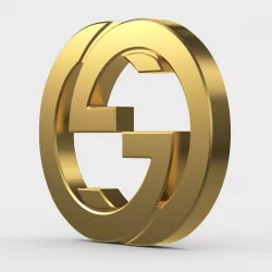 gucci new logo 3D model