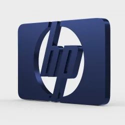hewlett packard logo 3D model