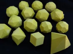 Hollow polyhedra: Catalan Solids