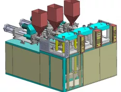 Injection shoe sole machine