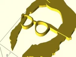 Isaac Asimov keychain