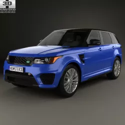  Land Rover Range Rover Sport SVR 2015 3D model
