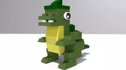 Lego dragon Low-poly  3D model