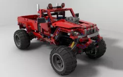 Lego Jeep  Low-poly  3D model