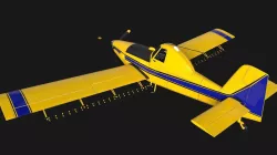 Low Poly PBR Crop Duster Low-poly  3D model