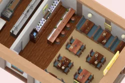Low-Poly PBR Restaurant Pack Low-poly  3D model