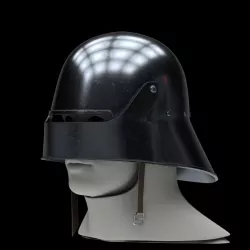Medieval Knight Sallet Helmet 3D model