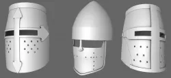 Medievil Knight Helmet 3D 3D model