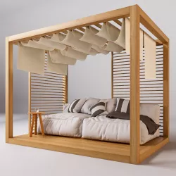 modern pergola vray render ready models 3D model