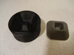 Molded Rubber Door Stop (printed mold)