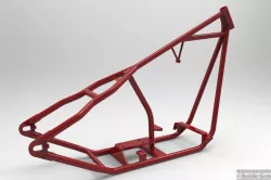 Natural frequencies and mode shapes of hardtail motorcycle frame
