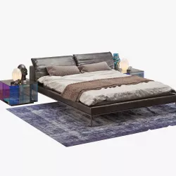 Natuzzi vela bed set 3D model