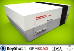  Nintendo (nes) gaming console by Emil.Rindell