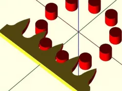 OpenSCAD Roller Pinion Rack Profile