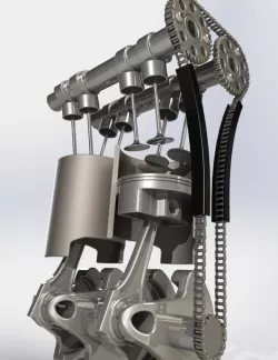 Parallel Twin motorcycle engine 650cc