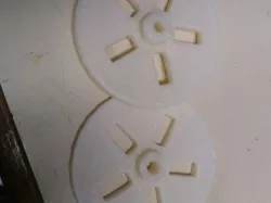 Parametric Wheel (Wire spool to Meccano axle adaptor)