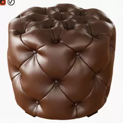 Pouf Hugo Capitone 3D model