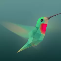 Rigged Low-Poly Hummingbird Low-poly  3D model