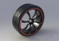 Rims and tire