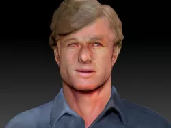 Robert Redford 3d model bust The Horse Whisperer 3D model