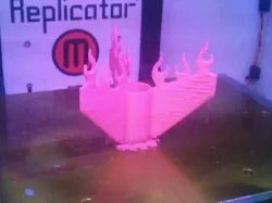 rocket flame tail fins