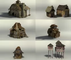 Shacks part 2 3D model