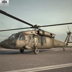 Sikorsky UH-60 Black Hawk 3D model