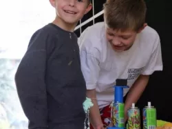Silly string booby trap