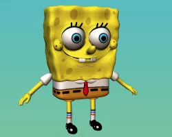 Sponge Bob Low-poly  3D model