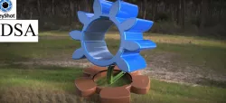 Spur Gear Flower for IDSA "CAD" (Color Aided Design) Rendering Challenge