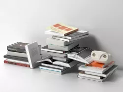 Stacks of Books with Howdy Owl Figure 3D model