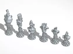 Steampunk Robot Chess