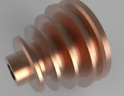 step cone pulley for V-belt drive