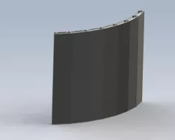 supporting structure curved screen
