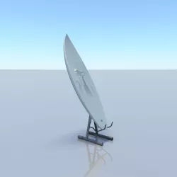 surfboard  V1 Low-poly  3D model