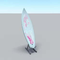 surfboard V3 Low-poly  3D model
