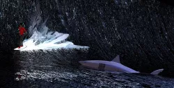 Surfer vs. shark