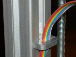 T-slot cover and wire clips for Aluminum Mendel