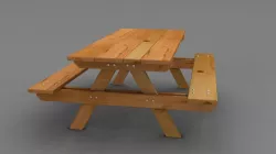 table and benches