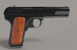 tokarev gun pistol tt 3D model