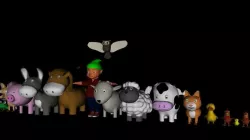 toon animals and gnome Low-poly  3D model