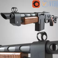 Toy Gun Fallout Justice 3D model