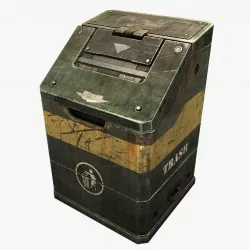 Trash Can Low-poly  3D model