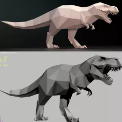 Trex lowpoly Low-poly  3D model