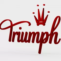triumph logo 3D model