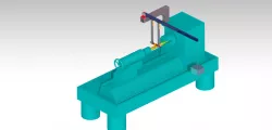 turning machine-strain gages measure